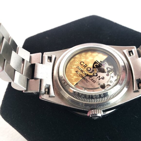 Croton Diamond Automatic Stainless Steel Unisex Watch - Picture 4 of 4